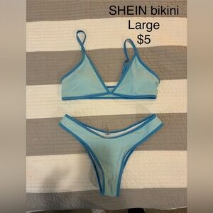 SHEIN Light Blue Bikini Set